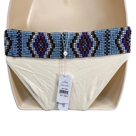 PILYQ Belted Teeny Bikini Bottom ONLY in Keshi Pearl - Picture 11 of 12